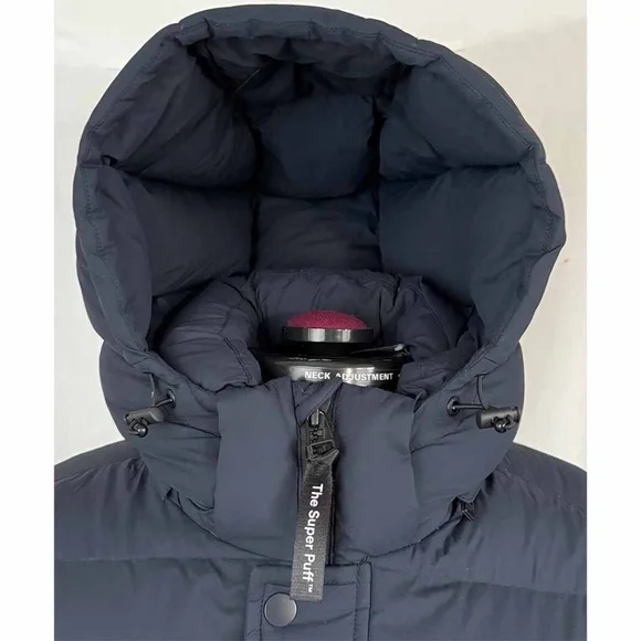 Aritzia Tna Women Medium Navy The Super Puff Vest Zip Hood  EUC - Picture 4 of 13